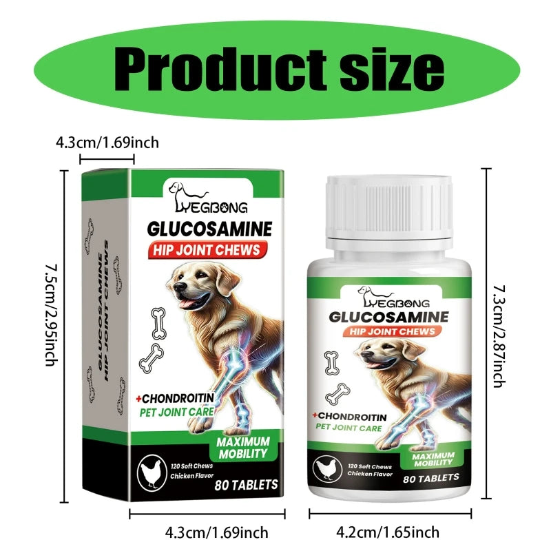 Advanced Joint Nutrition Supplements for Dog 80 Tablets Ease Arthriti Symptoms Dropshipping