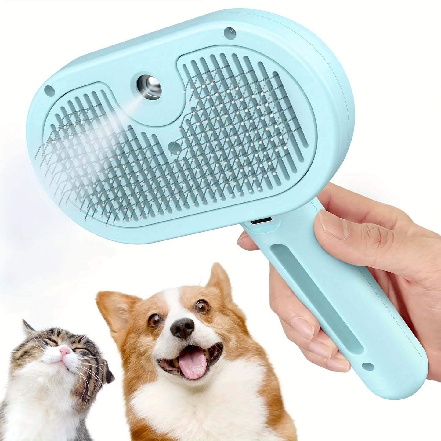 Cat Steam Brush - Steamy Pet Brush Grooming Tool For Shedding Cleaning Multifunctional Steamy Cat Pet Brush Dog Massager Brushes