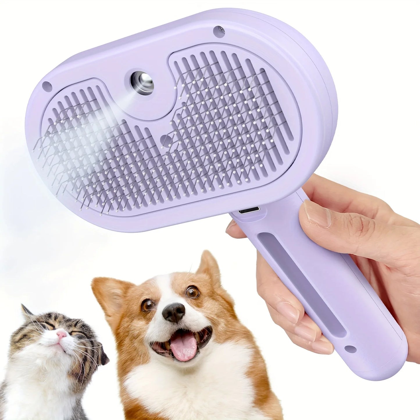 Cat Steam Brush - Steamy Pet Brush Grooming Tool For Shedding Cleaning Multifunctional Steamy Cat Pet Brush Dog Massager Brushes