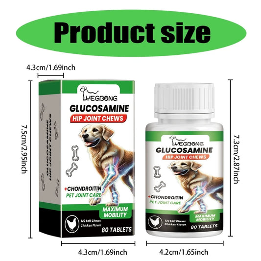 Advanced Joint Nutrition Supplements for Dog 80 Tablets Ease Arthriti Symptoms Dropshipping
